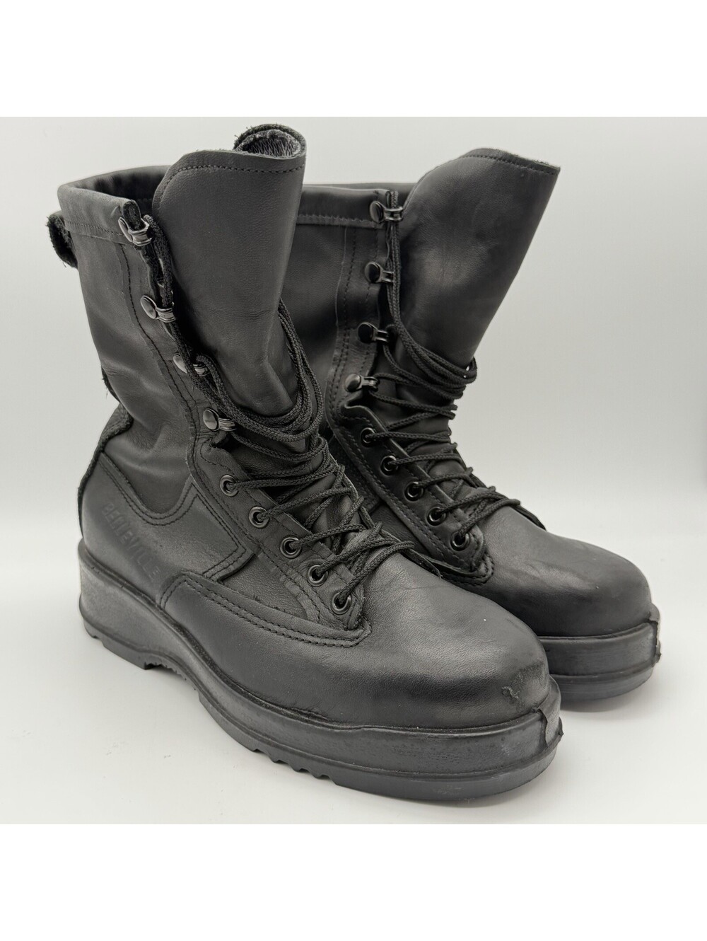 Belleville 800 ST Mens 6.5 W Black Gore-Tex Steel Toe Flight Deck Boots USA